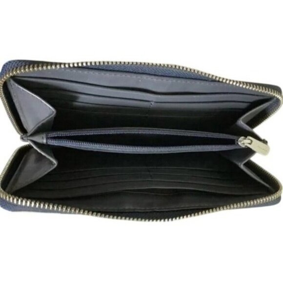 Coach accordion zip long continental wallet with Tea Rose Floral Printed canvas - Picture 14 of 14